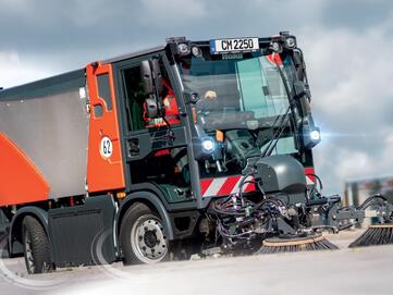 Kompaktkehrmaschine Hako Citymaster Straßenkehrmaschine, zum Kehren von Straßen Wegen, Fußgängerzonen und Gehsteigen