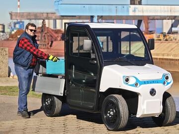 Goupil G2 mit Straßenzulassung – kompakter Alltagshelfer mit bis zu 500 kg Ladekapazität. | © Goupil