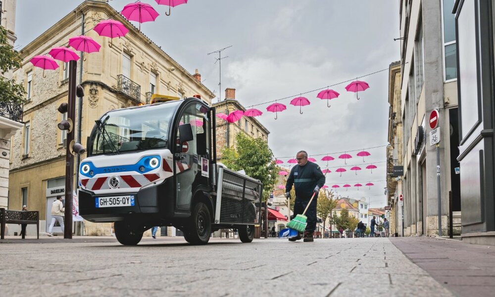 Elektro-Allzwecktransporter Goupil G4 von Stangl | © Goupil Der G2 arbeitet emissionsfrei, leise und energieeffizient. Er reduziert CO₂-Ausstoß, Feinstaub und Lärm. | © Goupil