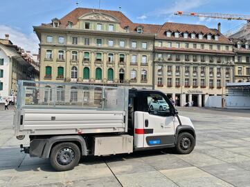 Leise emissionsfreie Fahrten, ideal für Innenstädte und Umweltzonen - Goupil G6 Elektrotransporter | © Goupil