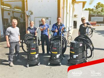 Stangl Kunden übernehmen Ruwac Industriesauger in Zehensdorf