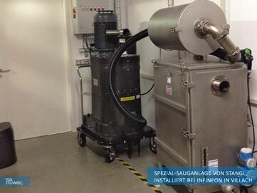 Referenz Ruwac Industriesauger mit Nassabscheider von Stangl in Villach