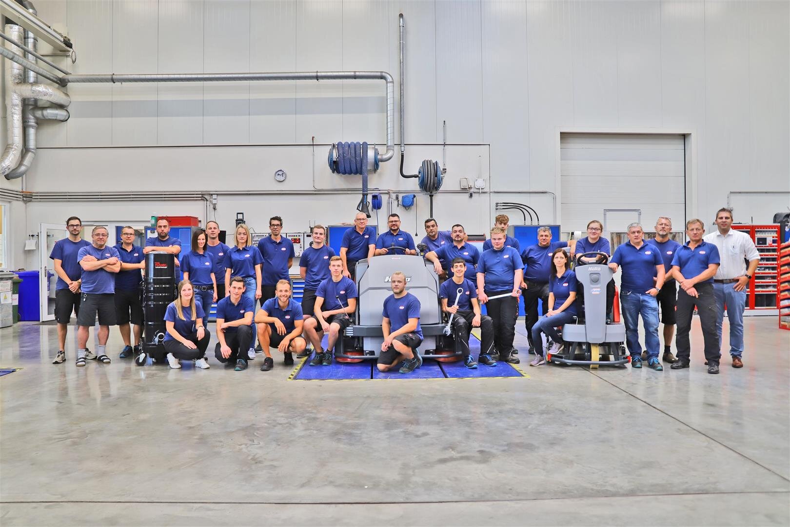 Teamfoto des Stangl Kundendienst Reinigungstechnik West