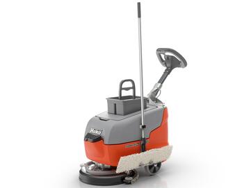 Bodenreinigungsmaschine Hako Scrubmaster B25 von Stangl mit Aufbewahrungsbox und Mophalter