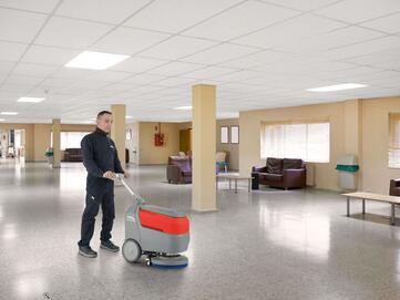 Die reduzierte Lautstärke im Silent Mode der B15 ermöglicht leises Reinigen in sensiblen Bereichen wie Krankenhäusern