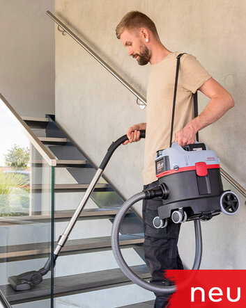 Kabelloser leistungsstarker Akkusauger Nasssauger und Trockensauger von Stangl