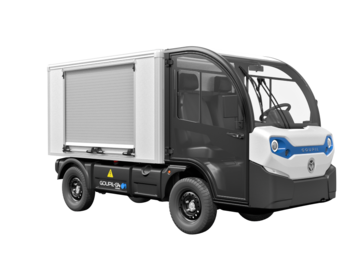 Der Goupil G4 mit Kofferaufbau bietet eine geschlossene Ladefläche für den Transport von Waren bis 1200 kg. | © Goupil