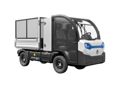 Der G4 mit Gitteraufbau von Stangl ist ideal für Abfallwirtschaft, Gartenabfälle oder großvolumige Materialien. | © Goupil