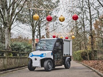 Der Goupil G2 ist ideal für Müllsammlung, Grünpflege, Instandhaltung und Transport. | © Goupil