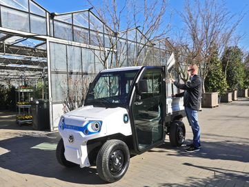 Der E-Transporter Goupil G2 ist vielseitig zum Beispiel im Gartenbau oder in Grünanlagen einsetzbar. | © Goupil