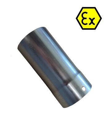 Stangl Schlauchanschluss Ø 70mm Stahl verzinkt einseitig aufgeweitet Ruwac