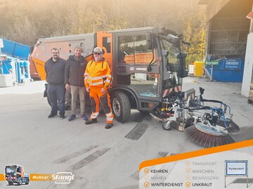 neuer Multicar von Stangl für Stadtgemeinde Purkersdorf