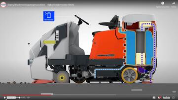 Vorschaubild zum Video Hako Scrubmaster B400-RM von Stangl Funktionsweise