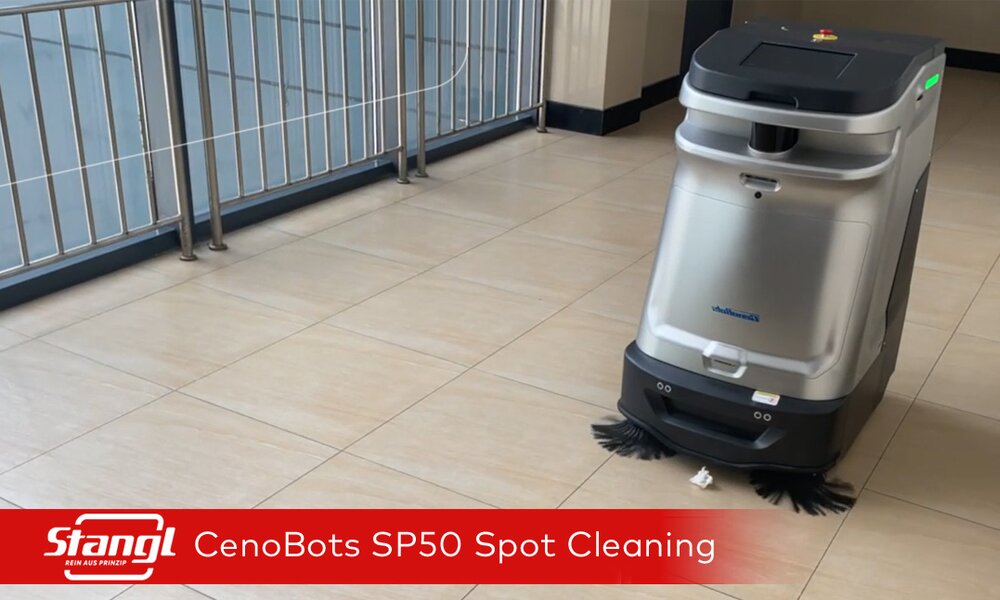 Video zur autonomen Kehrsaugmaschine CenoBots SP50 Spotcleaning Funktion