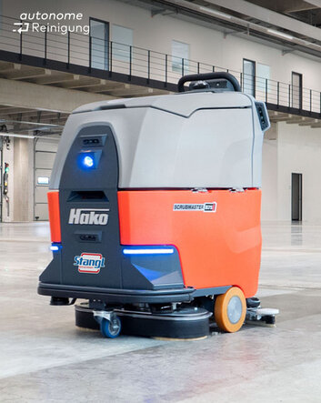 autonome Reinigungsmaschine Reinigungsroboter Hako Scrubmaster B75i zur autonomen Bodenreinigung von Stangl