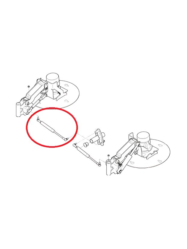 Gasdruckdämpfer 3-Besenaggregat Hako Citymaster 1600 1650 