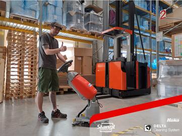 Neue Hako Bodenreinigungsmaschine B5 von Stangl in Feldkirch