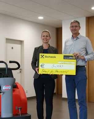 Stangl spendet 5.000 Euro an das Kinderhospiz Sterntalerhof