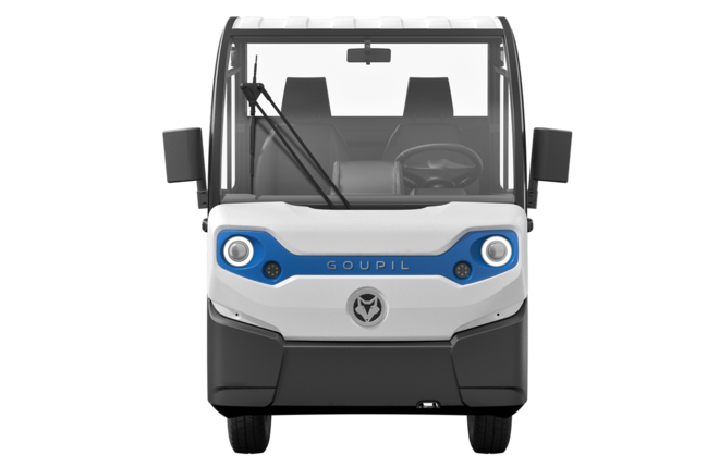 E-Transporter Goupil G4 kompakt, wendig und mit hoher Nutzlast meistert er Stop & Go-Einsätze mühelos.