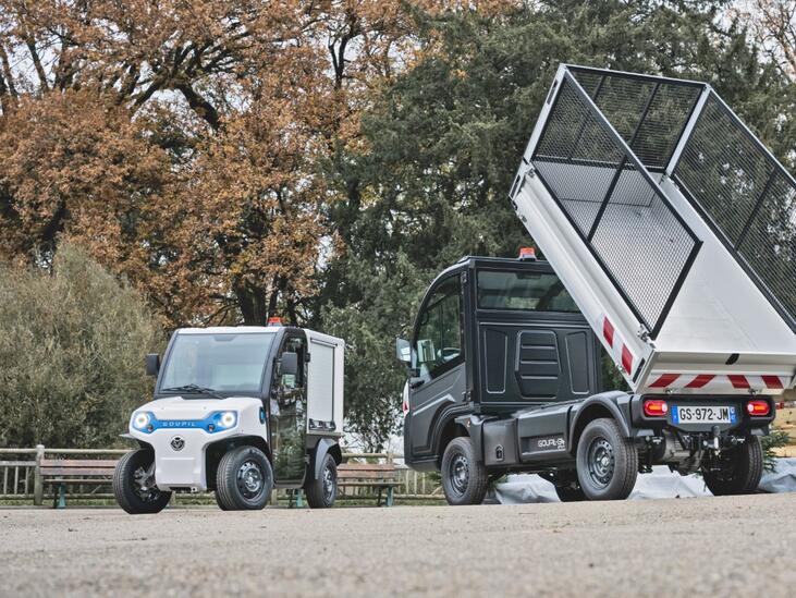 Elektronutzfahrzeug Goupil G4 perfekt für innerstädtische Abfallentsorgung | © Goupil