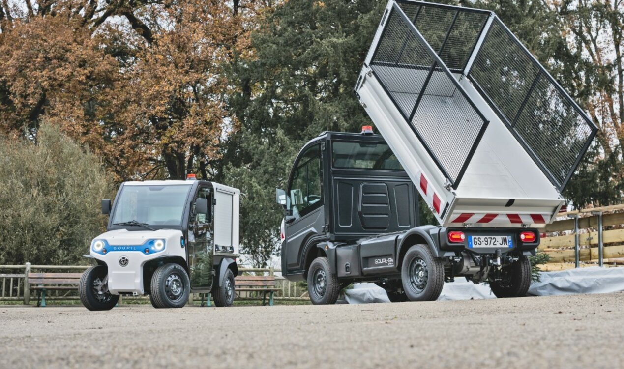 Elektronutzfahrzeug Goupil G4 perfekt für innerstädtische Abfallentsorgung | © Goupil