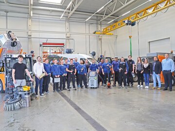 Teamfoto Stangl Kundendienst Kommunaltechnik 24h Service