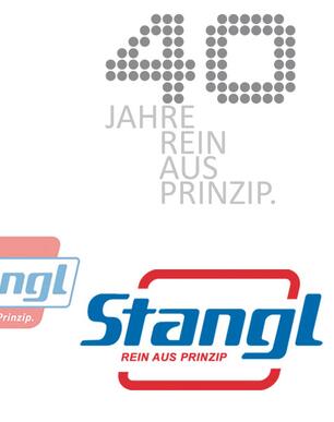 Stangl Logo im Wandel der Zeit, neues Stangl-Logo