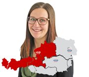 Stangl Kundendienst Julia Schwab und Gebietskarte